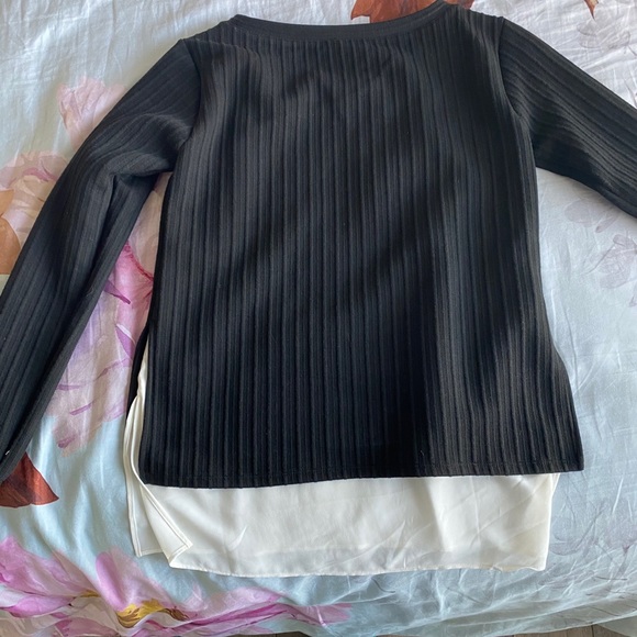 Layered Mixed-Media Sweater - Picture 3 of 3